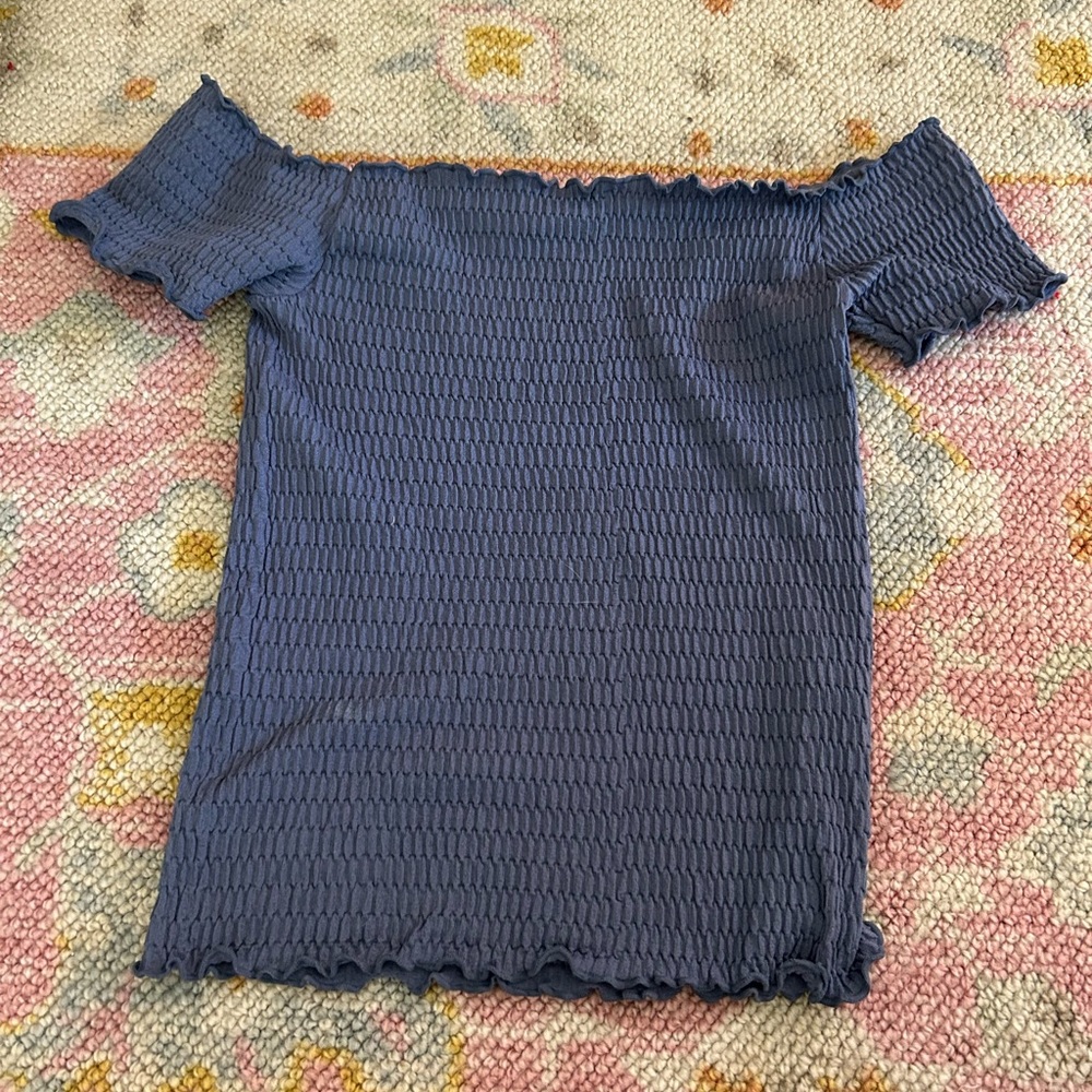 Free People Intimately Smocked Crop Top Lavender